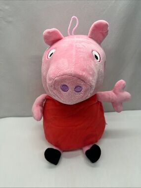 Peppa Pig Plush Stuffed Animal with Red Outfit -